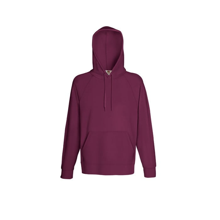 Burgundy - Bluza z kapturem Lightweight