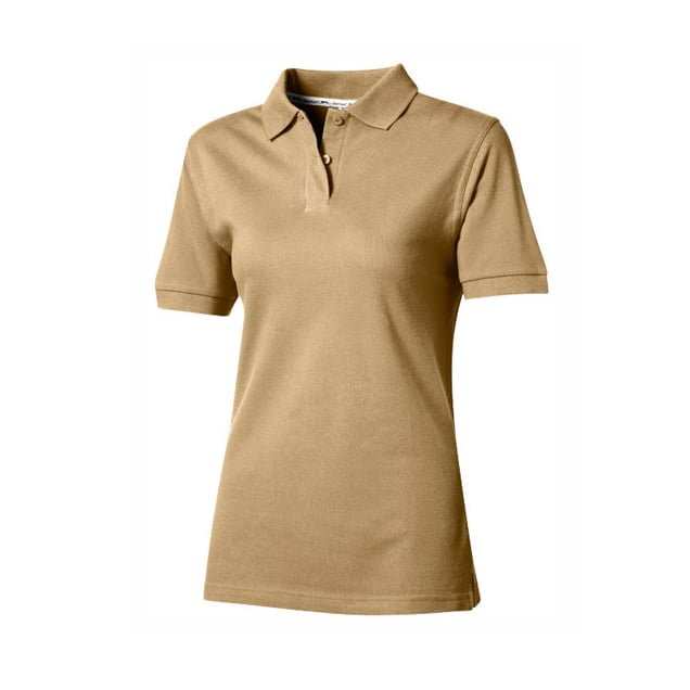 Khaki - Damska koszulka polo Forehand