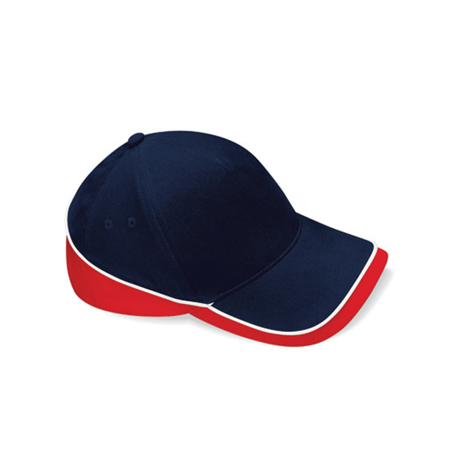 French Navy/Classic Red/White - Kontrastowa czapka Teamwear Competition