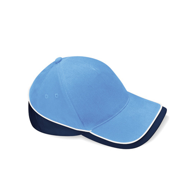 Sky Blue/French Navy/White - Kontrastowa czapka Teamwear Competition