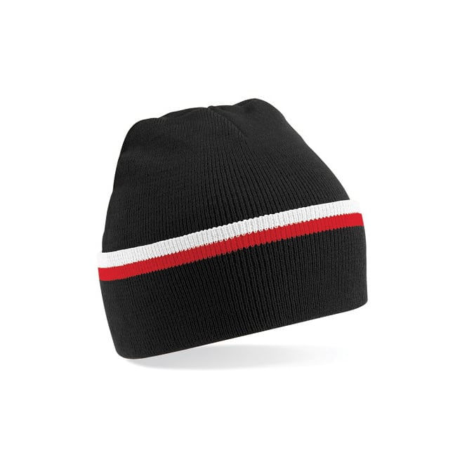 Black/Classic Red/White - Czapka zimowa Teamwear