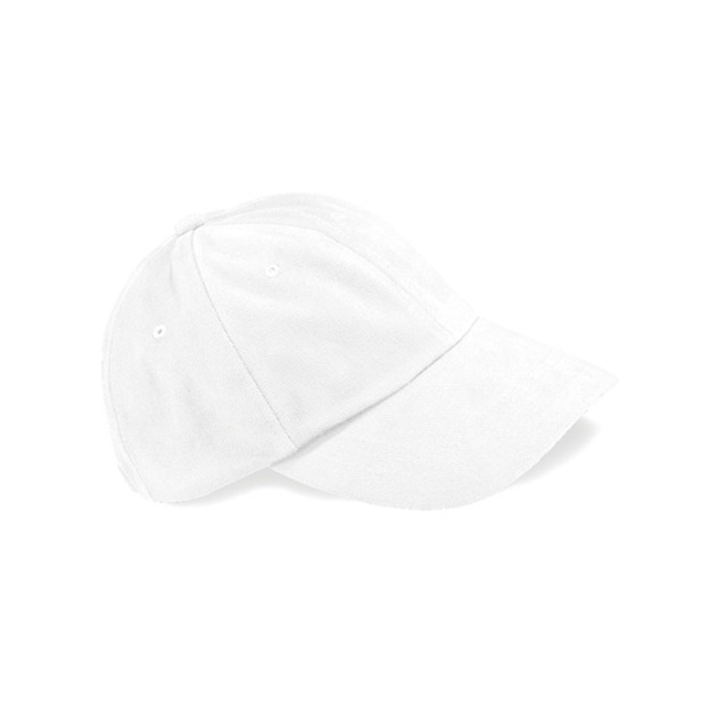 White - Czapka niskoprofilowa Heavy Brushed Cotton