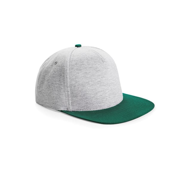 szaro-zielony snapback beechfield z logo