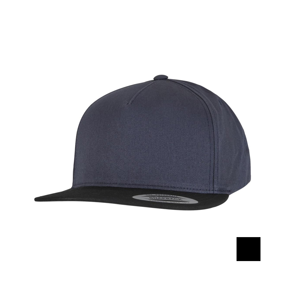 granatowo czarna czapka snapback 6007 Flexfit