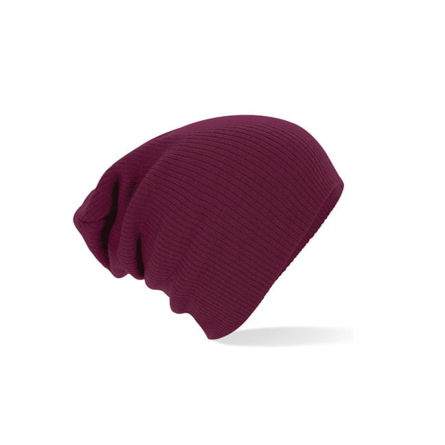 Burgundy - Czapka zimowa Slouch