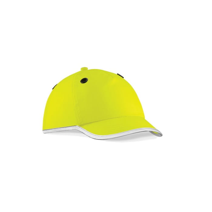 Fluorescent Yellow - Czapka z daszkiem o wysokiej widzialności EN812 Bump Cap