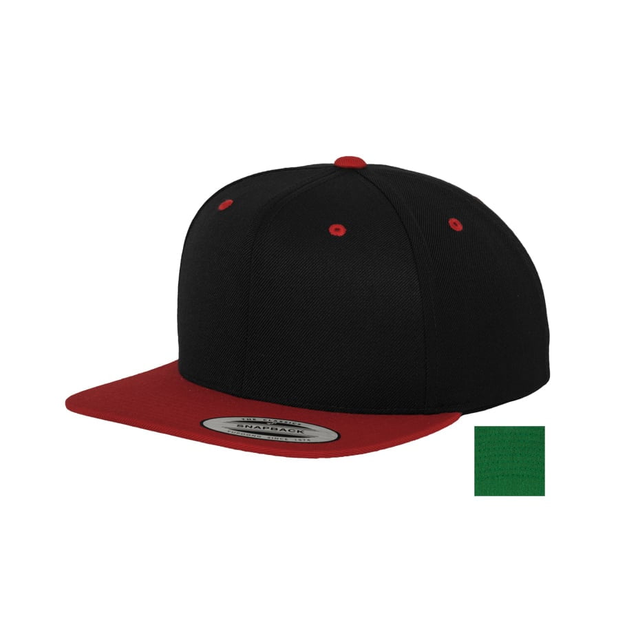 czarno-czerwony snapback flexfit z haftem