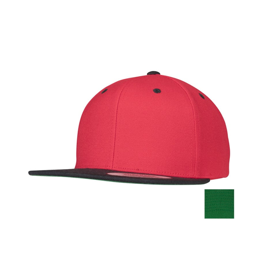 czerwono-czarny snapback flexfit z haftem