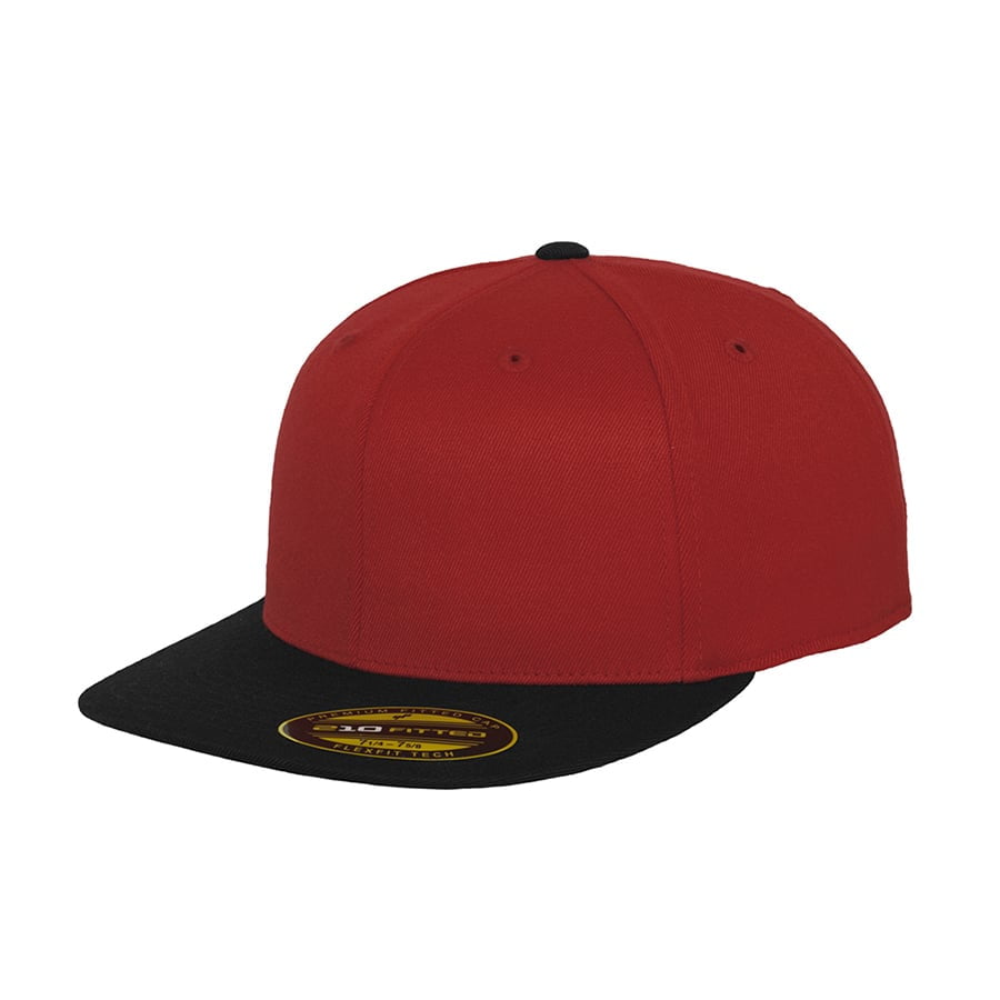 czerwono-czarny fullcap Premium 210 Fitted