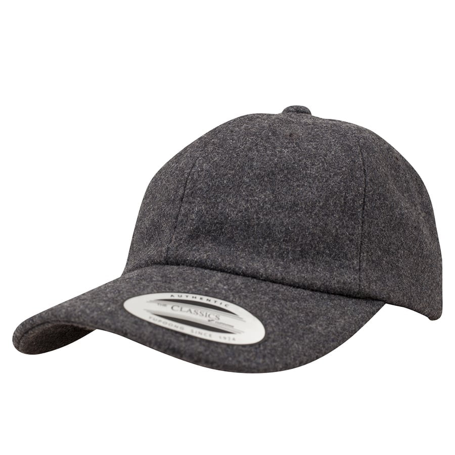 dunkelgrau melton wool flexfit cap