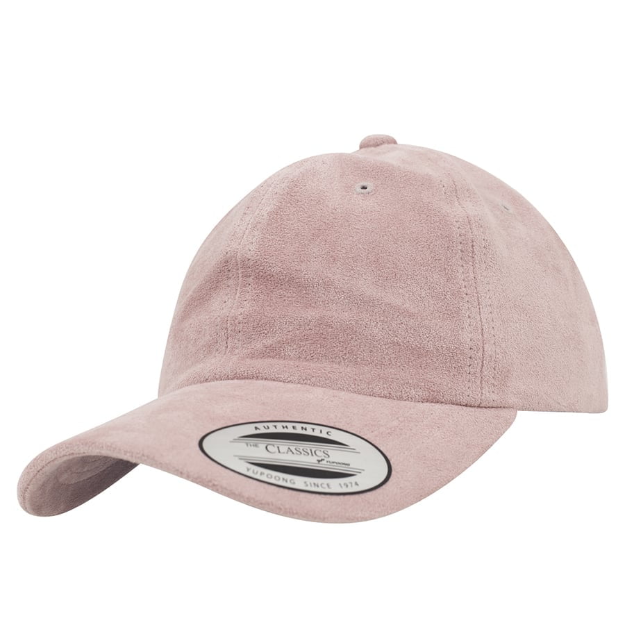różowa welurowa czapka flexfit