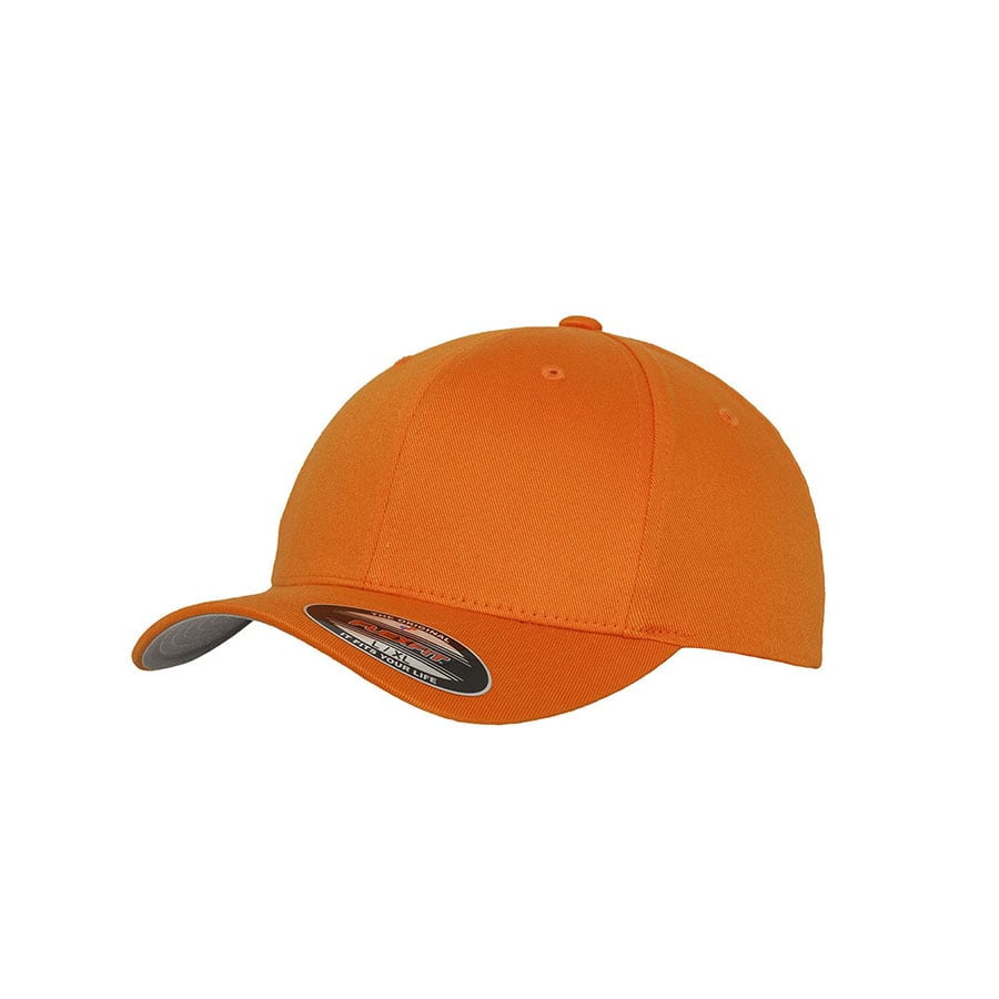 pomarańczowa czapka flexfit wooly
