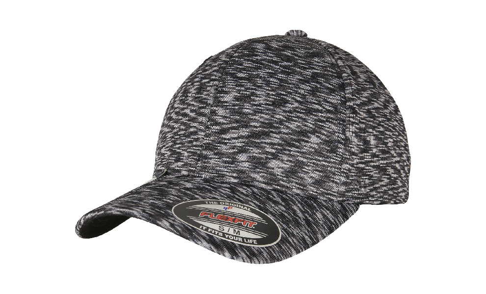 Dark Grey Melange - Czapka Flexfit Stripes Melange