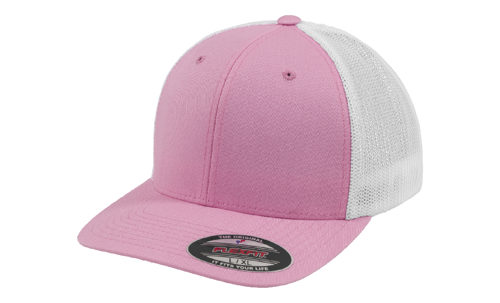 Pink/White - Czapka dwukolorowa Trucker Mesh