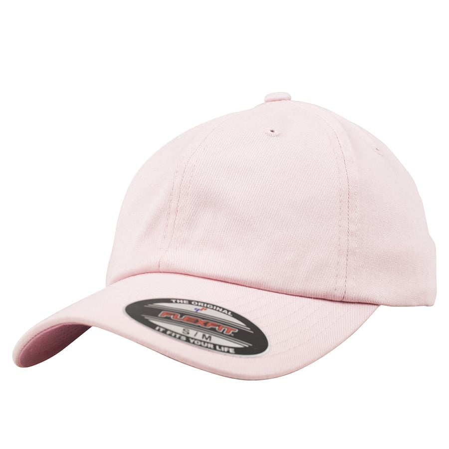 różowa bawełniana czapka dad hat