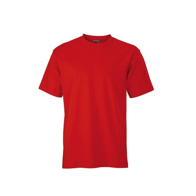 Czerwona koszulka męska James & Nicholson JN002