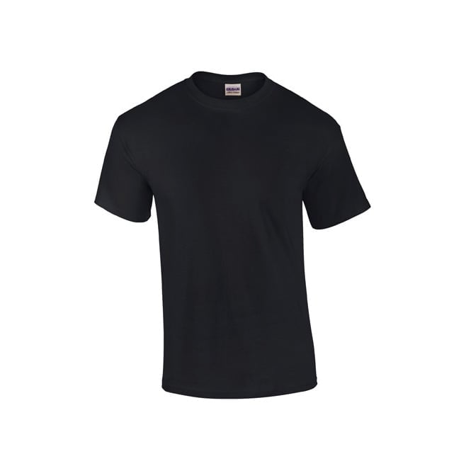 Czarna koszulka reklamowa T-shirt Ultra Cotton Gildan 2000