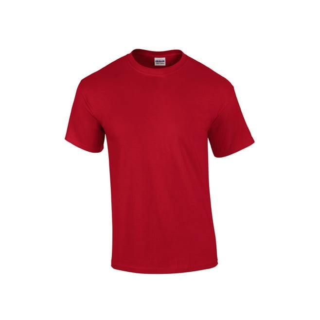 Czerwona koszulka reklamowa T-shirt Ultra Cotton Gildan 2000