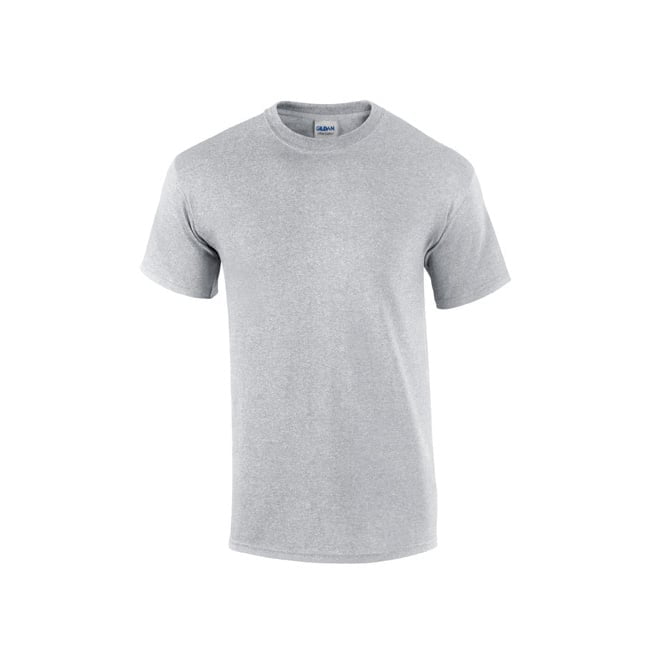 Szara koszulka reklamowa T-shirt Ultra Cotton Gildan 2000