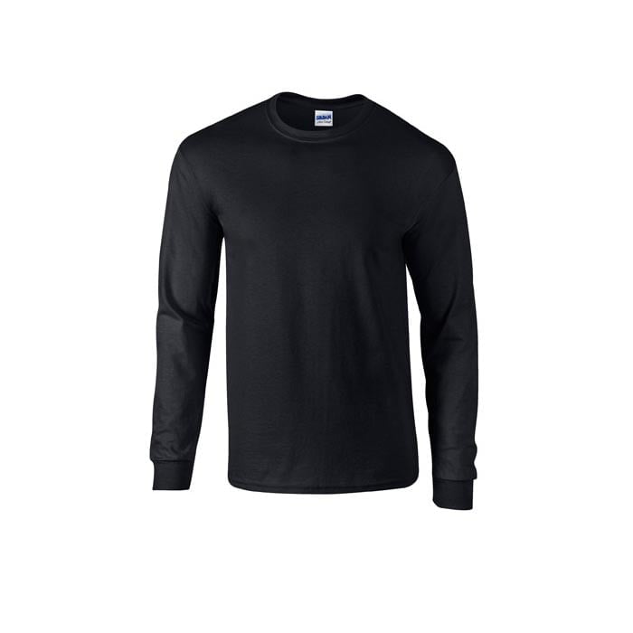 Czarna koszulka z długim rękawem z własnym haftem lub drukiem Longsleeve T-Shirt Ultra Cotton™ Gildan 2400