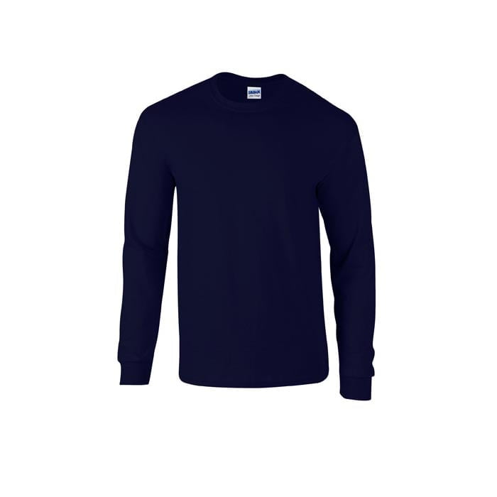Granatowa koszulka z długim rękawem z własnym haftem lub drukiem Longsleeve T-Shirt Ultra Cotton™ Gildan 2400