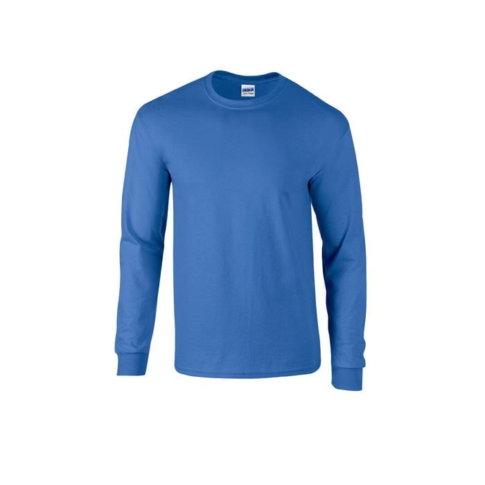 Niebieska koszulka z długim rękawem z własnym haftem lub drukiem Longsleeve T-Shirt Ultra Cotton™ Gildan 2400