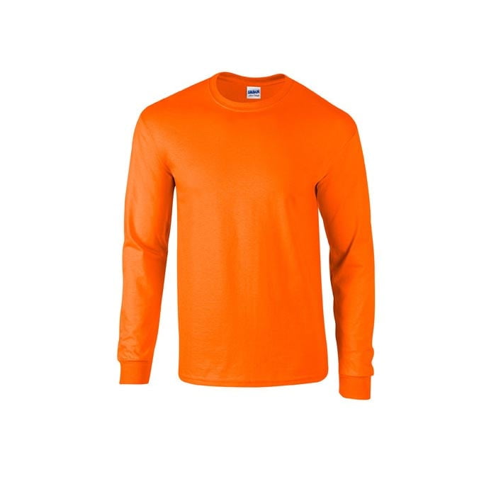 Pomarańczowa koszulka z długim rękawem z własnym haftem lub drukiem Longsleeve T-Shirt Ultra Cotton™ Gildan 2400