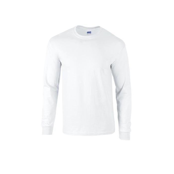 Biała koszulka z długim rękawem z własnym haftem lub drukiem Longsleeve T-Shirt Ultra Cotton™ Gildan 2400