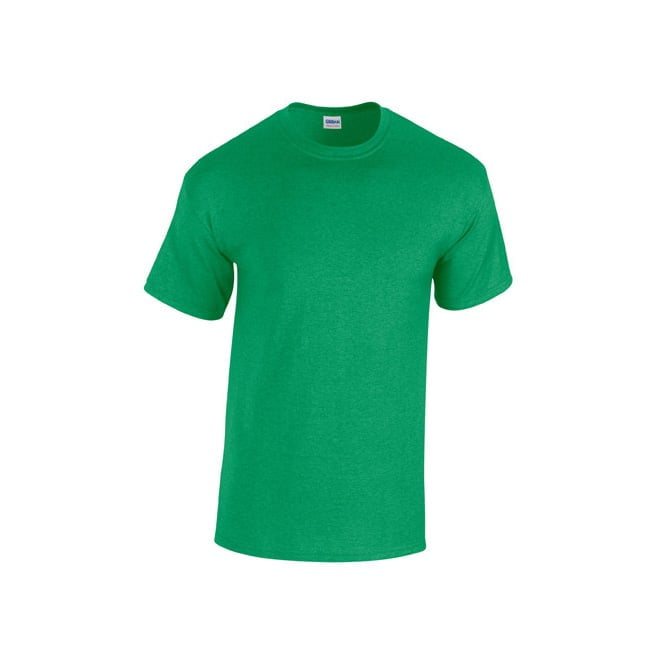 Prosta klasyczna zielona koszulka Heavy Cotton Gildan 5000