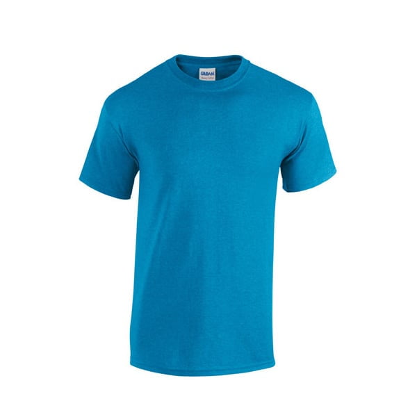 Prosta klasyczna niebieska koszulka Heavy Cotton Gildan 5000