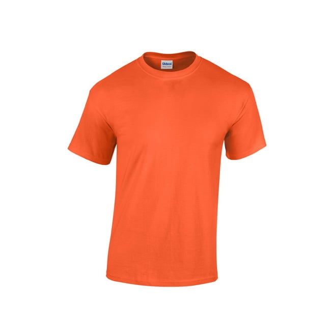 Prosta klasyczna pomarańczowa koszulka Heavy Cotton Gildan 5000