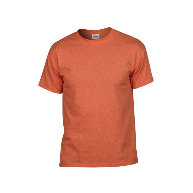 Prosta klasyczna lekko pomarańczowa koszulka Heavy Cotton Gildan 5000