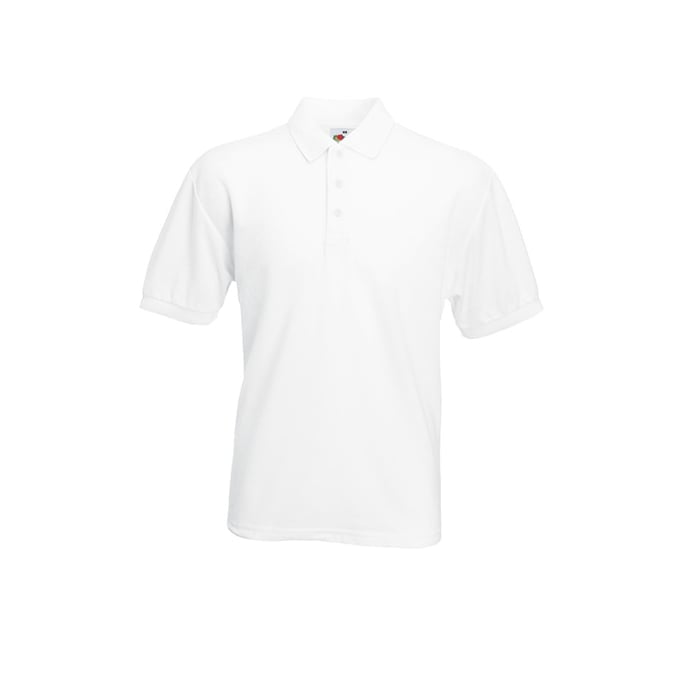 White - Męska koszulka polo 65/35