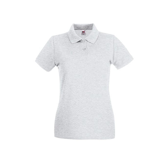 Ash (Heather)  - Damska koszulka polo Premium Lady-Fit