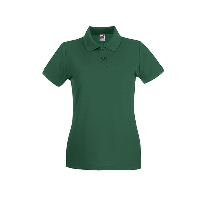 Bottle Green - Damska koszulka polo Premium Lady-Fit