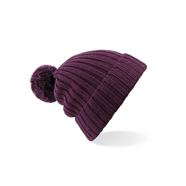 Plum - Czapka zimowa Arosa Pom Pom