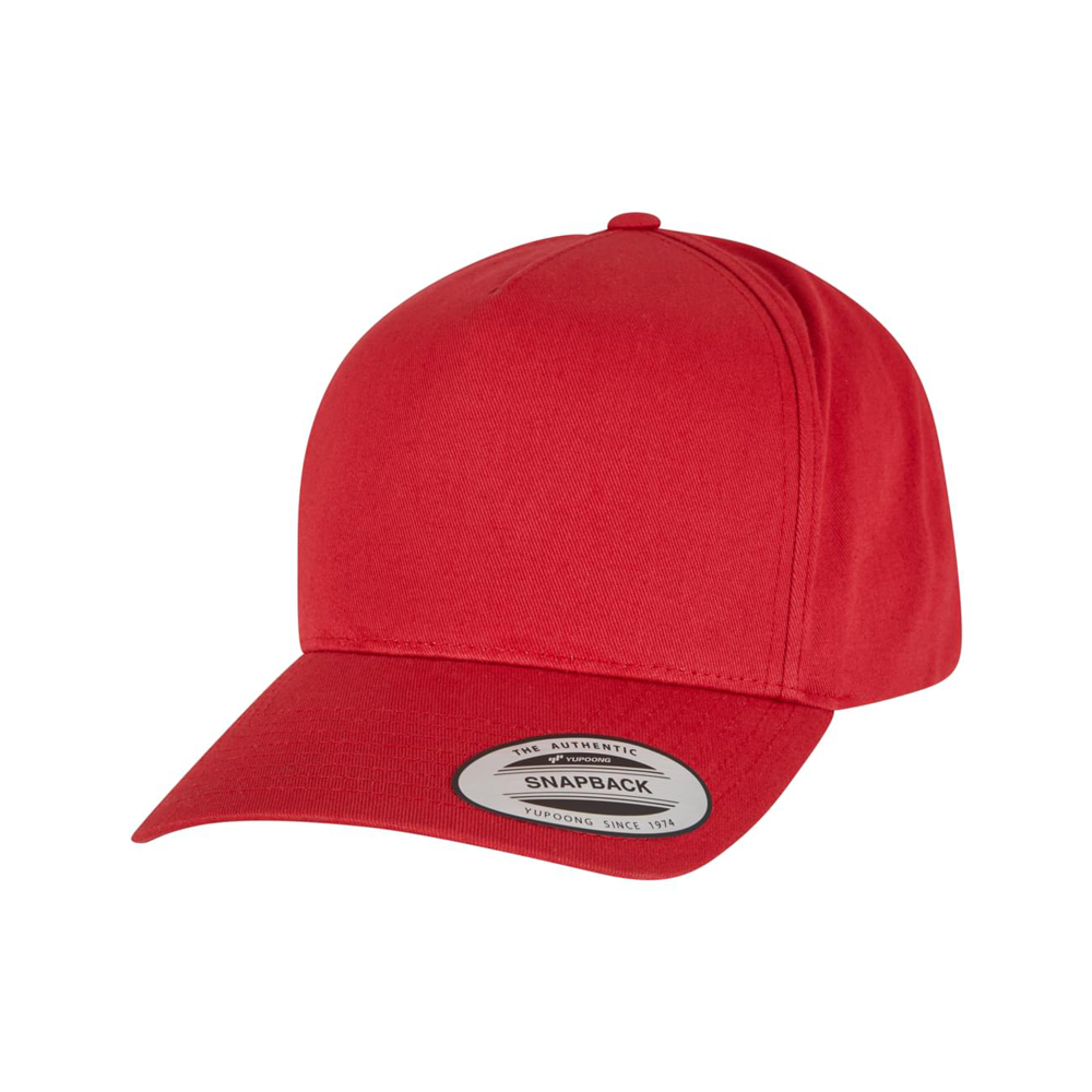 Cap 5-Panel Curved Classic Snapback - mars red flexfit raven
