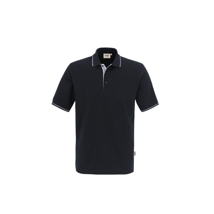 Black - Męska koszulka polo Casual 803