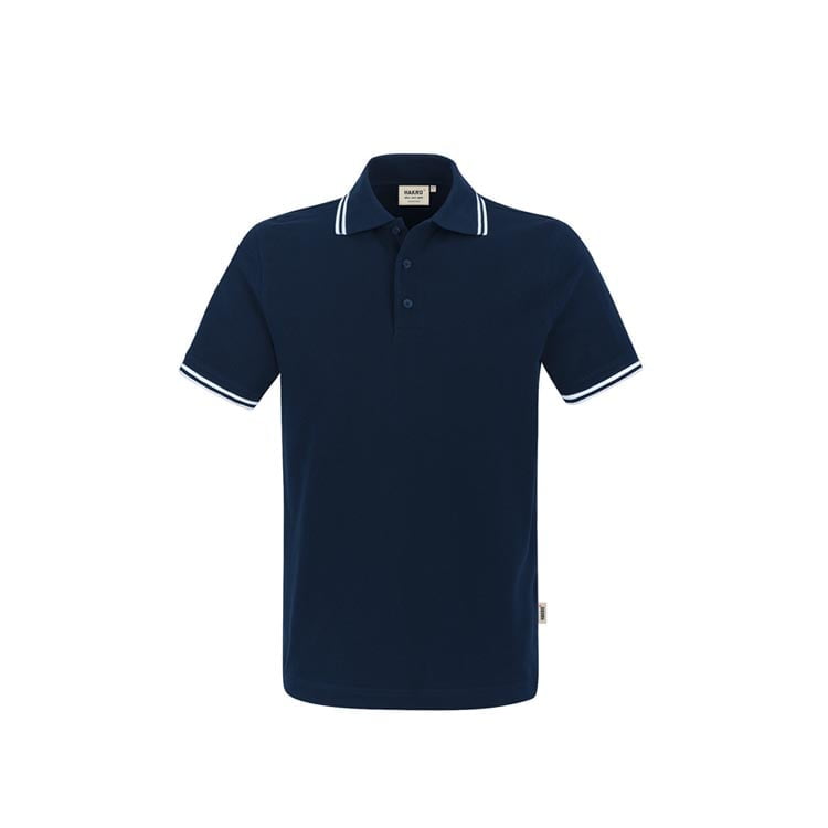Ink Blue - Męska koszulka polo Twin-Stripe 805