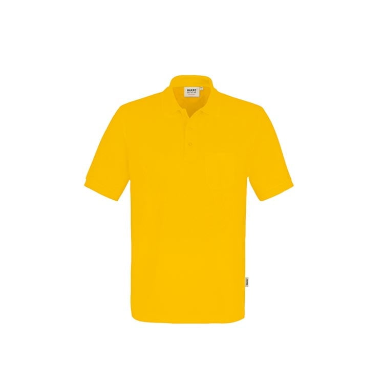 Sun Yellow - Koszulka polo z kieszenią Performance 812