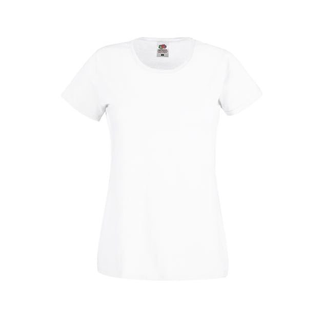 Damska koszulka biała Original Lady Fit Fruit of the Loom 61-420-0