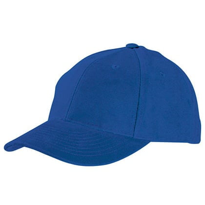 niebieska czapka promocyjna z haftem