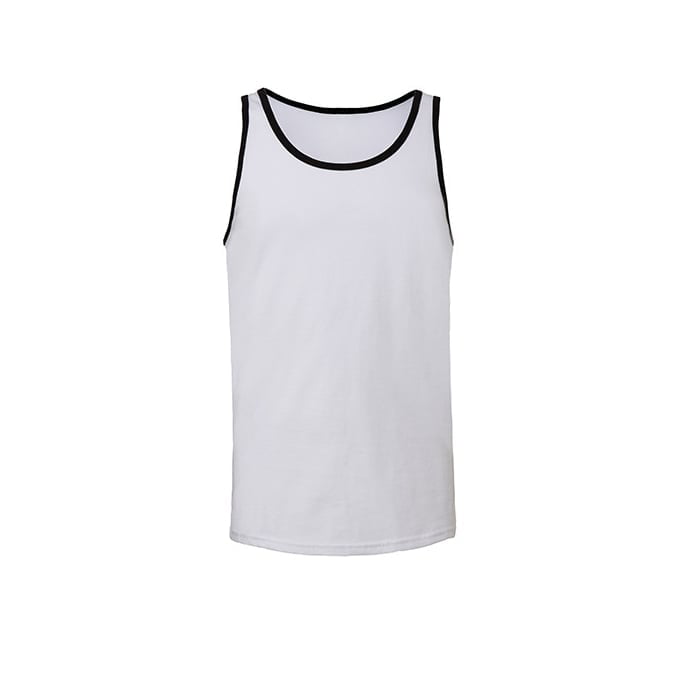 White/Black - Koszulka Tank Top 3480