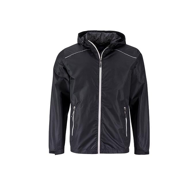 Black - Mens` Rain Jacket