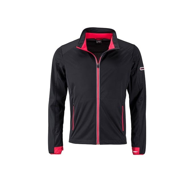 Black - Men`s Sports Softshell Jacket