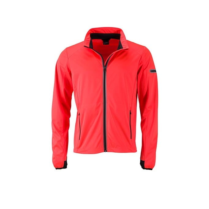 Bright Orange - Men`s Sports Softshell Jacket