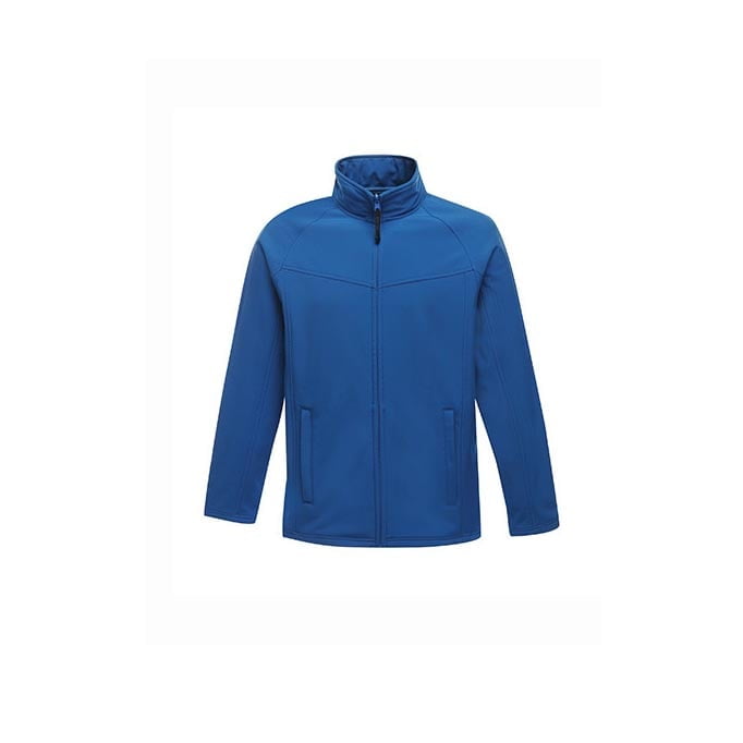 niebieski softshell haftowany