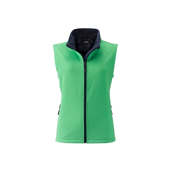 Green - Damska kamizelka softshell Promo