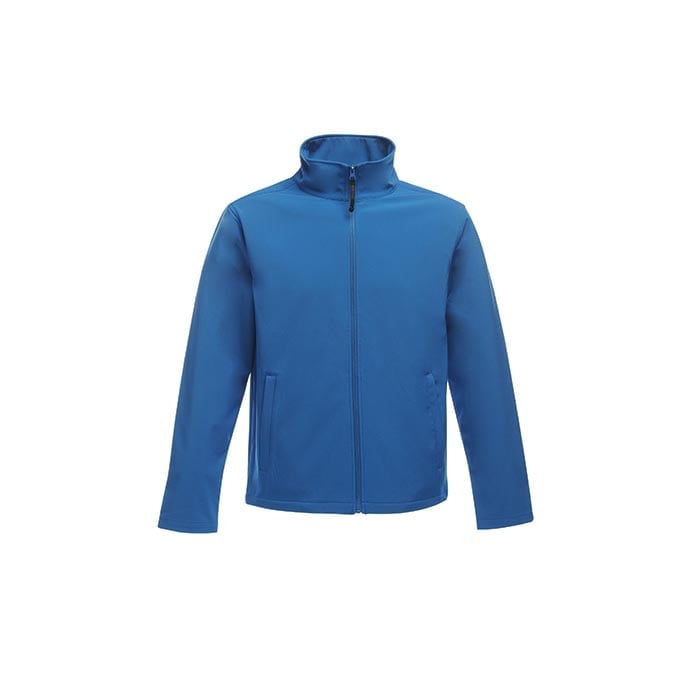 niebieski softshell z nadrukiem