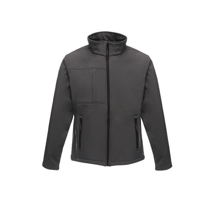 antracytowy softshell z haftem